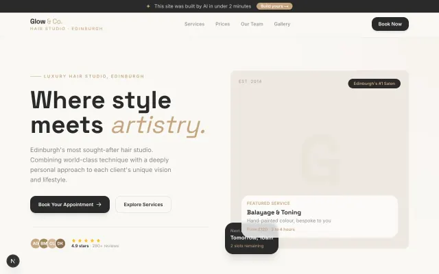 Glow & Co. Hair Studio preview